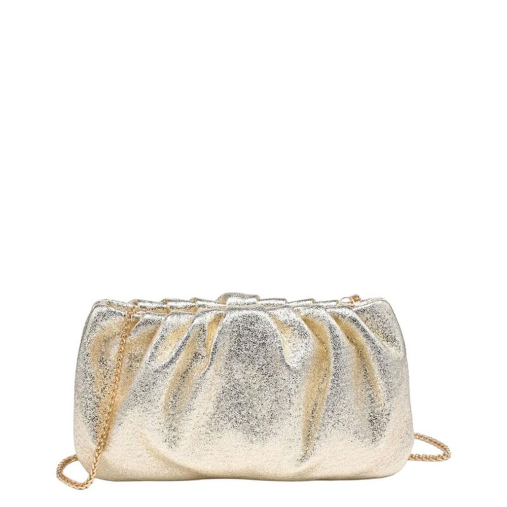 Moda Luxe Fancy Clutch, Gold